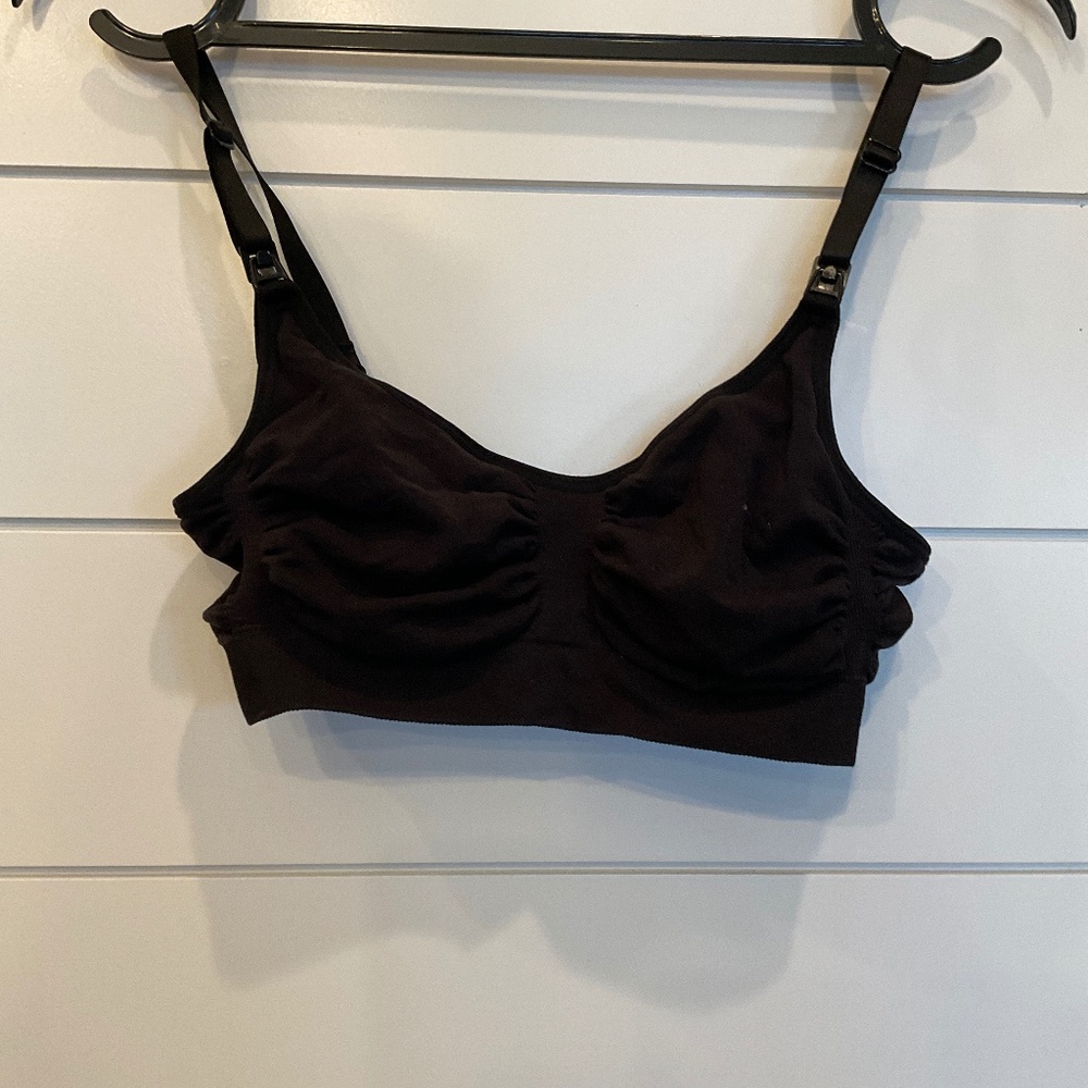 #595 NWOT SKIMS MATERNITY NURSING SCULPTING BRA COLOR: ONYX
